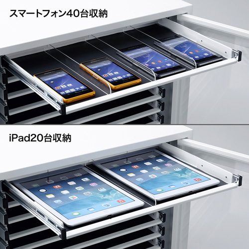 タブレット保管庫（スマホ保管庫・収納・ホワイト） CAI-CAB20W サンワサプライ