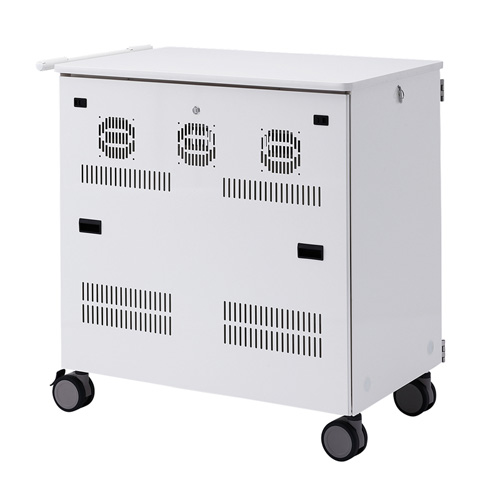 タブレット収納保管庫（12.9インチ対応・44台収納・前扉仕様・ホワイト）