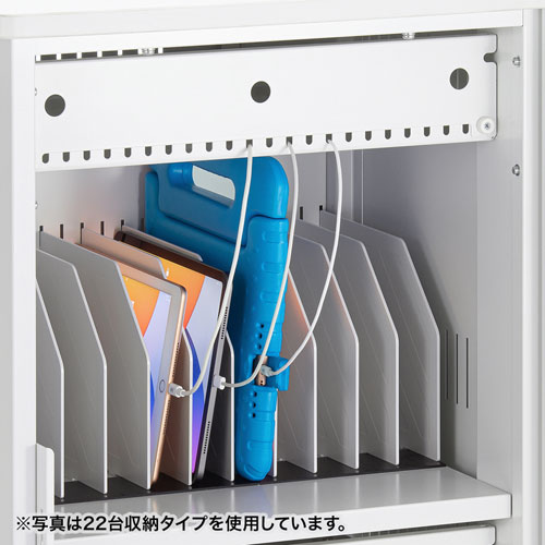 タブレット保管庫（収納庫・収納ボックス・44台収納・学校・オフィス・一括管理・キャスター付き） CAI-CAB58 サンワサプライ