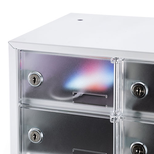 スマホ保管庫(スマホロッカー・スマートフォン保管庫・鍵付き・スタッキング・4台収納) CAI-CABSP50 サンワサプライ