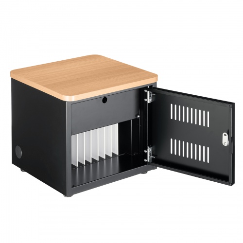 スマートフォン保管庫（10台収納・木目天板・ブラック） CAI-CABSP65LM サンワサプライ