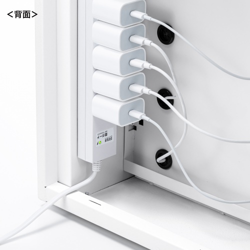 スマートフォン保管庫（収納庫・収納ボックス・10台収納・ダイヤル錠・個別扉・透明扉・学校やオフィスで一括管理・個別管理用）