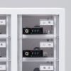 スマートフォン保管庫（収納庫・収納ボックス・10台収納・ダイヤル錠・個別扉・透明扉・学校やオフィスで一括管理・個別管理用）