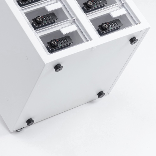 スマートフォン保管庫（収納庫・収納ボックス・10台収納・ダイヤル錠・個別扉・透明扉・学校やオフィスで一括管理・個別管理用）