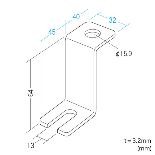 床固定金具（4個）【代引き不可商品】
