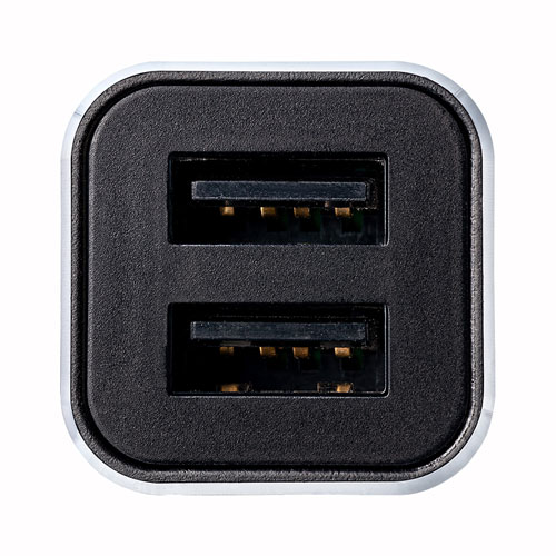 USBカーチャージャー(2ポート・合計最大4.8A・12V/24V車対応)