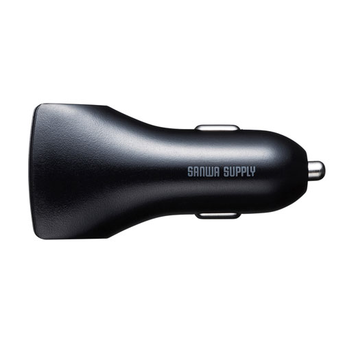 車載用USB充電器(カーチャージャー・シガーソケット・USB3ポート・最大4.8A・同時充電・12V/24V車)