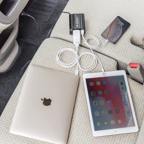 カーインバーター（120W・AC電源・USB電源・DC12V）