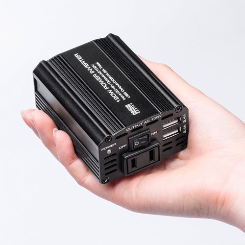 カーインバーター（120W・AC電源・USB電源・DC12V）