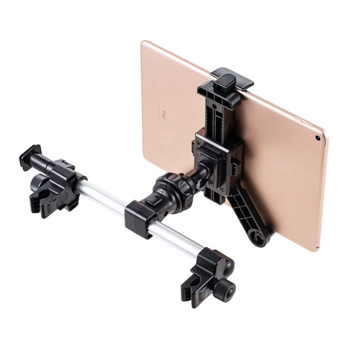 タブレットホルダー(後部座席・ヘッドレスト取付・スマホ・タブレット・7～12.9インチ用)