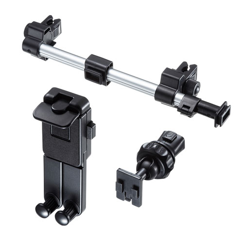 タブレットホルダー(後部座席・ヘッドレスト取付・スマホ・タブレット・7～12.9インチ用)