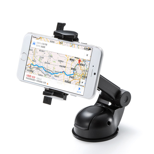 車載ホルダー（スマートフォン用・4.5～6インチ対応・オンダッシュタイプ） CAR-HLD8BK サンワサプライ