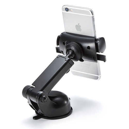車載ホルダー（スマートフォン用・4.5～6インチ対応・オンダッシュタイプ） CAR-HLD8BK サンワサプライ