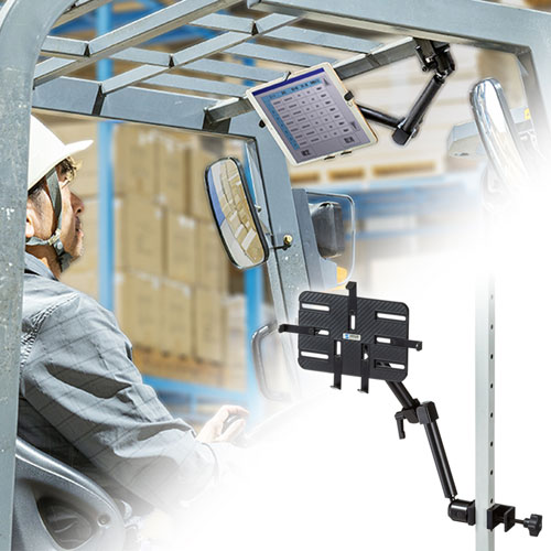 タブレットホルダー（3関節・支柱取り付け用・縦横変更可能） CAR