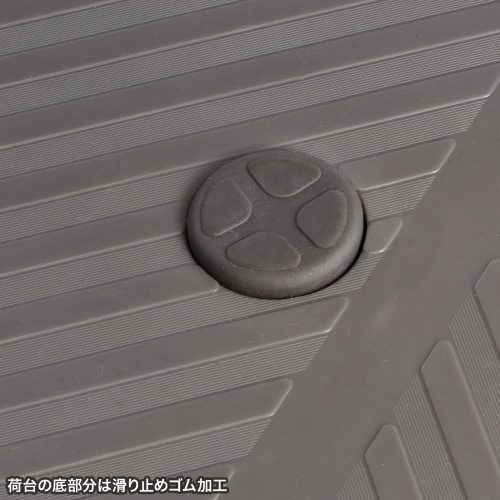 かご付き台車（耐荷重300kg・金網・2段階開閉・滑り止め加工・倉庫・物流・業務用・グレー）