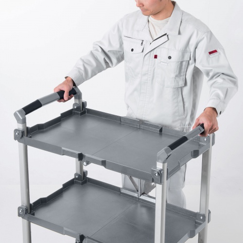 折りたたみツールワゴン｜3段・収納・キャスター付き