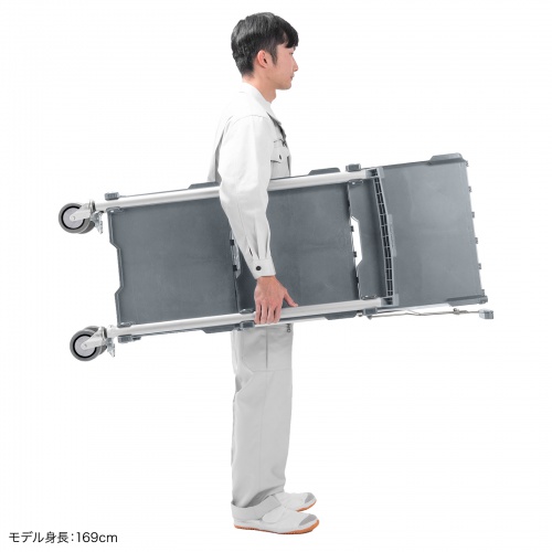 折りたたみツールワゴン｜3段・収納・キャスター付き