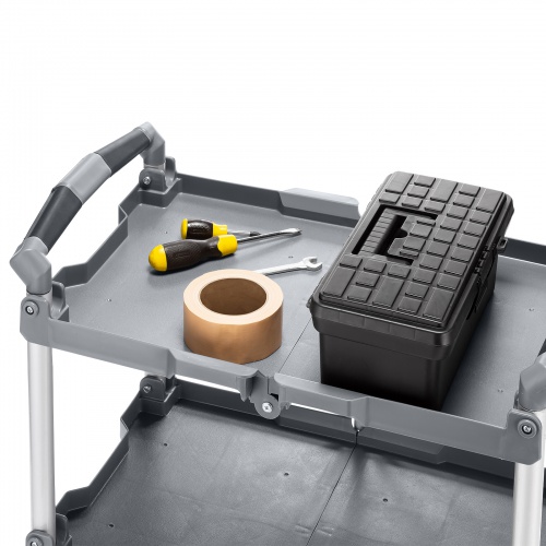 折りたたみツールワゴン｜3段・収納・キャスター付き