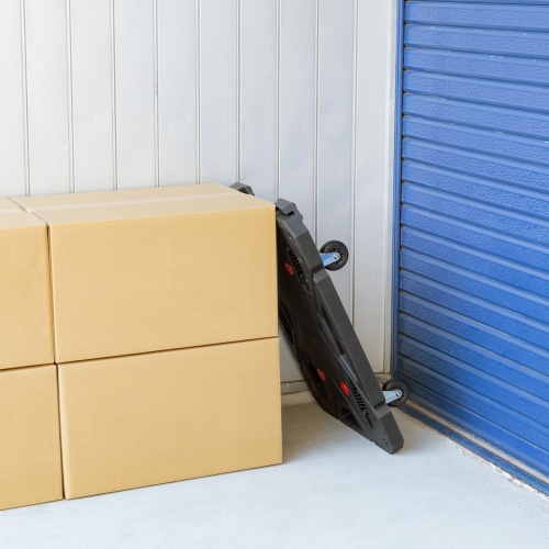 平台車（連結・4輪自在・スタッキング可能・滑り止め付・耐荷重150kg・大サイズ）CART-FA7BK