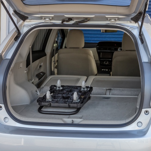 折りたたみ台車（4輪自在・滑り止め付・耐荷重80kg・小サイズ）CART-FA8HBK