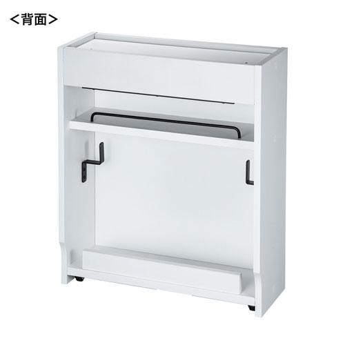 ケーブル＆タップ、ルーター収納ボックス（ホワイト）