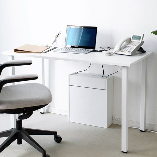 ケーブル＆タップ、ルーター収納ボックス（ホワイト）