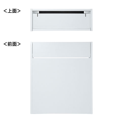 ケーブル＆タップ、ルーター収納ボックス（ホワイト）