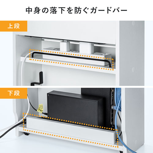 ケーブル＆タップ、ルーター収納ボックス（ホワイト）
