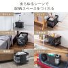 収納ボックス（カバン置き・折りたたみ・荷物置き・メッシュ・荷物入れ・手荷物・コンパクト・法人・飲食店・ブラック）