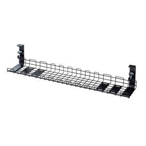 【訳あり 新品】ケーブル配線トレー（ワイヤー Lサイズ 汎用タイプ ブラック）