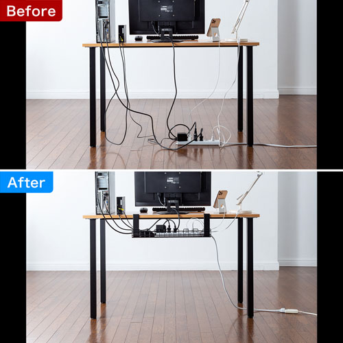 ケーブルトレー（ワイヤー・Sサイズ・汎用タイプ・ブラック）