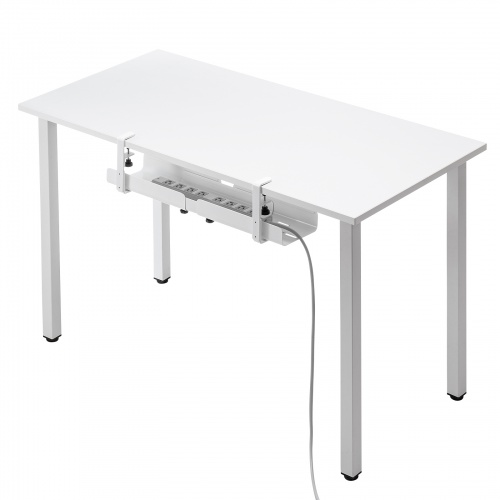 ケーブルトレー（クランプ式・横幅可変トレー・クランプ位置変更可能・ケーブルオーガナイザ・ホワイト）CB-CT8W