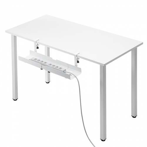 ケーブルトレー（クランプ式・横幅可変トレー・クランプ位置変更可能・ケーブルオーガナイザ・ホワイト）CB-CT8W