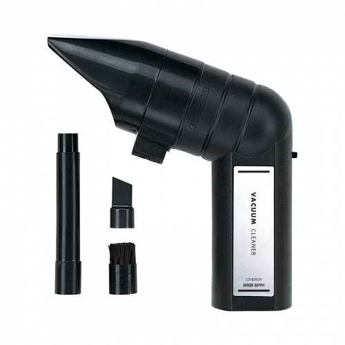 バキュームクリーナー（ハンディタイプ・コードレス・電池式・机上ノズル・ブラシ付きノズル・すき間ノズル付き） CD-82VCN サンワサプライ