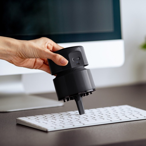 卓上バキュームクリーナー（コードレス・USB充電式・連続使用1.5時間・2段階吸引力・隙間ノズル付き・フィルター水洗い可能） CD-85VC サンワサプライ