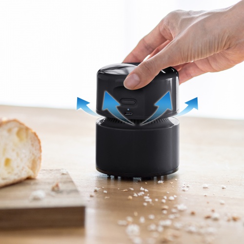 卓上バキュームクリーナー（コードレス・USB充電式・連続使用1.5時間・2段階吸引力・隙間ノズル付き・フィルター水洗い可能） CD-85VC サンワサプライ