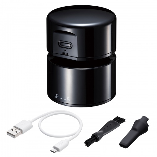 卓上バキュームクリーナー（コードレス・USB充電式・連続使用1.5時間・2段階吸引力・隙間ノズル付き・フィルター水洗い可能） CD-85VC サンワサプライ