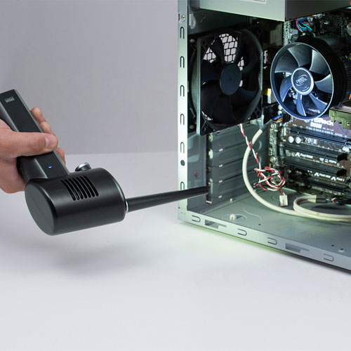 エアダスター（電動・充電式・LEDライトつき・逆さ噴射可能・おすすめ） CD-ADE1BK サンワサプライ