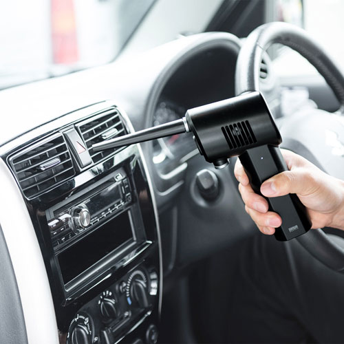 エアダスター（電動・充電式・LEDライトつき・逆さ噴射可能・おすすめ） CD-ADE1BK サンワサプライ