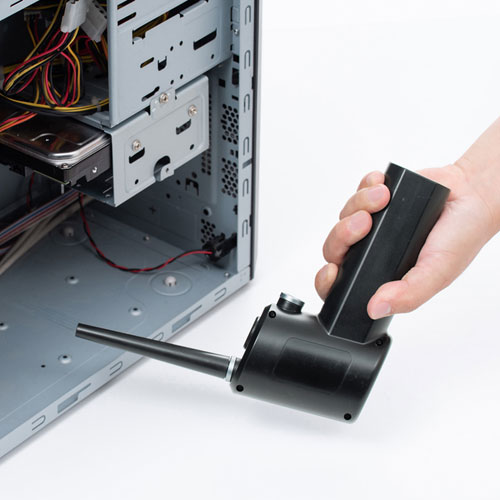 エアダスター（電動・充電式・LEDライトつき・逆さ噴射可能・おすすめ） CD-ADE1BK サンワサプライ