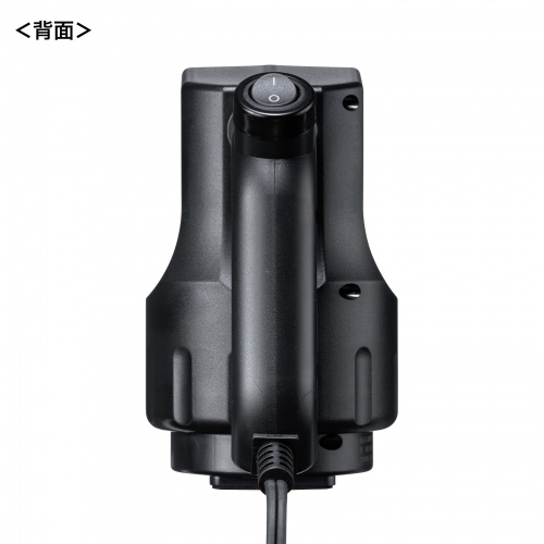 電動エアダスター（AC電源・ケーブル長3m・ガス不使用・逆さ噴射可能・ノズル3種類付き・伸縮延長ホース付）CD-ADE3B