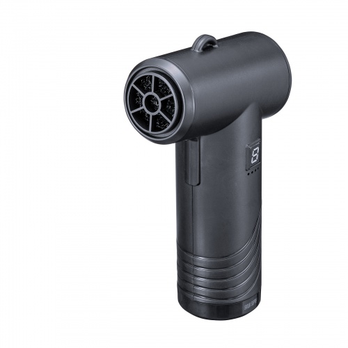 電動エアダスター（コンパクトタイプ・3段階風力・逆さ噴射可能・ガス不使用・連続使用約12分・ノズル3種付き・USB充電） CD-ADE5BK サンワサプライ