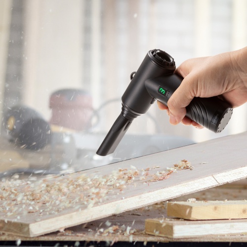 電動エアダスター（コンパクトタイプ・3段階風力・逆さ噴射可能・ガス不使用・連続使用約12分・ノズル3種付き・USB充電） CD-ADE5BK サンワサプライ