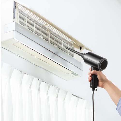 電動エアダスター（AC電源・ケーブル長3m・ブロワー 風速42m/s・連続15分・ガス不使用・ノズル付き・クリーナー・強力）