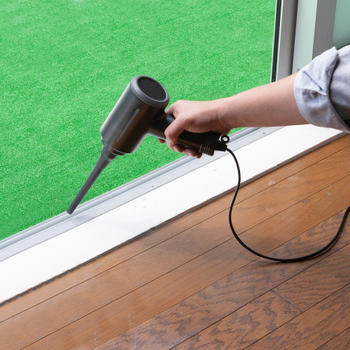 電動エアダスター（AC電源・ケーブル長3m・ブロワー 風速42m/s・連続15分・ガス不使用・ノズル付き・クリーナー・強力）