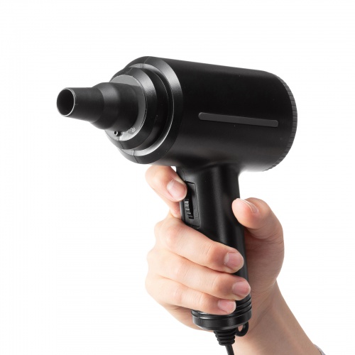 電動エアダスター（AC電源・ケーブル長3m・ブロワー 風速42m/s・連続15分・ガス不使用・ノズル付き・クリーナー・強力）