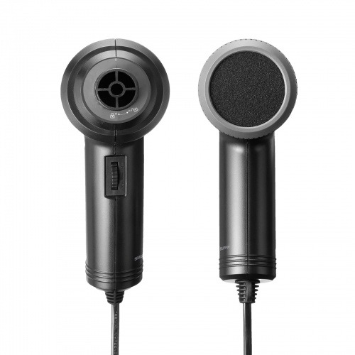 電動エアダスター（AC電源・ケーブル長3m・ブロワー 風速42m/s・連続15分・ガス不使用・ノズル付き・クリーナー・強力）