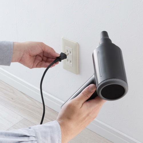 電動エアダスター（AC電源・ケーブル長3m・ブロワー 風速42m/s・連続15分・ガス不使用・ノズル付き・クリーナー・強力）