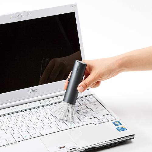 除電ブラシ（スライド式・グレー） CD-BR15GYN サンワサプライ