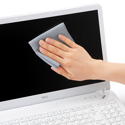 銀イオン液晶クリーニングクロス（抗菌・消臭・シルバー） サンワサプライ